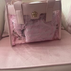 Juicy Couture Pink Transparent Tote Bag